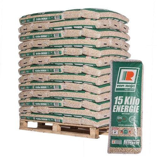 Pellets Van Roje Premium (Alemania) – Palet 975 kg (65 sacos)