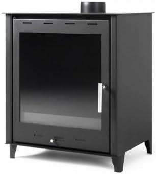 Estufa de leña grande modelo G 14.3 Kw | Chimenea moderna de leña con puerta cristal&nbsp;