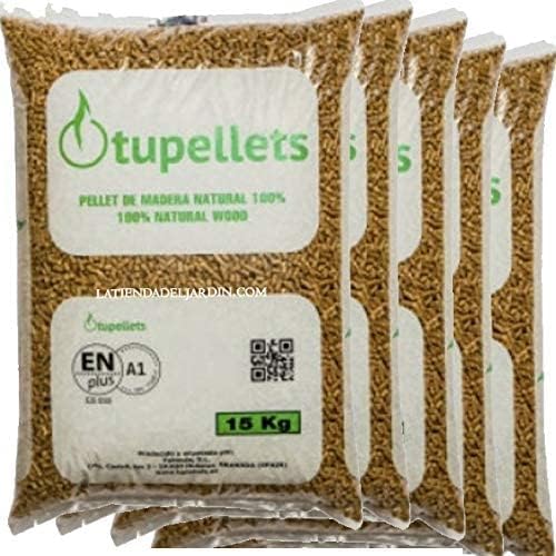 Pellet de Madera NATURAL100% para calefaccion. 40 Sacos de 15 Kg.&nbsp;