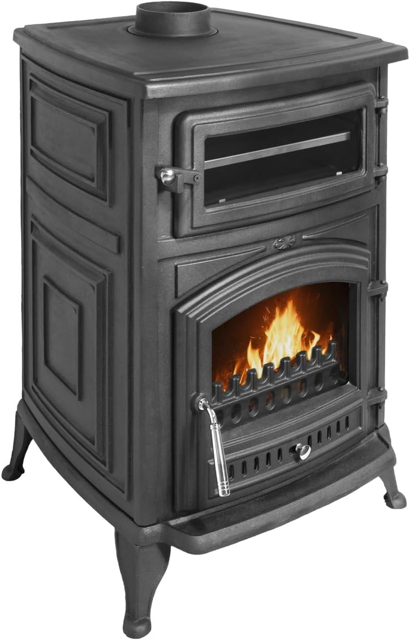 Estufa Leña ANTARES IRON con Horno – 18,26 kW (máx. 24,28 kW)