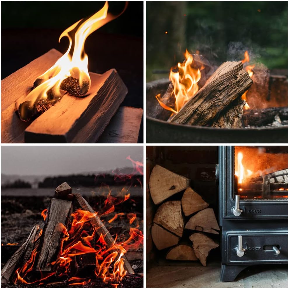 Leña Madera Selección 5-500 kg para Estufa y Chimenea Brasero Parrilla Cesta de Fuego