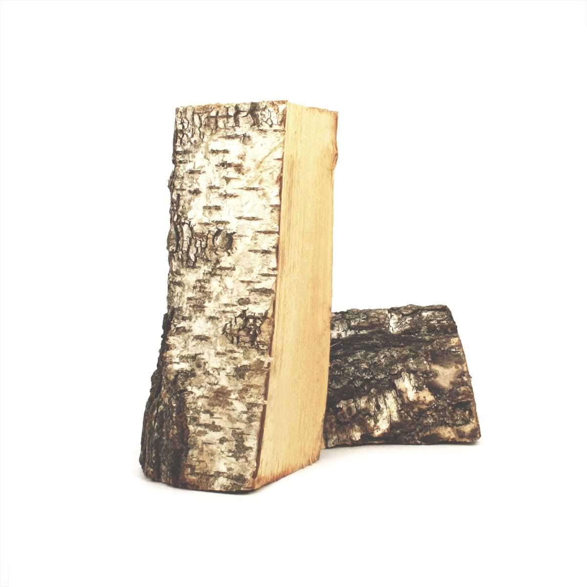 Leña para chimenea, chimenea, barbacoa, estufa, ahumador, madera de abedul, seca, lista para horno