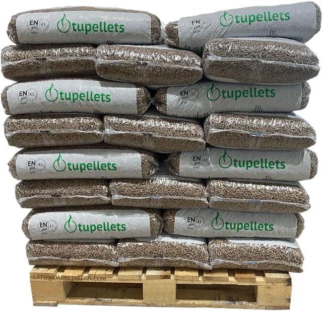 Pellet de Madera NATURAL100% para calefaccion. 40 Sacos de 15 Kg.&nbsp;