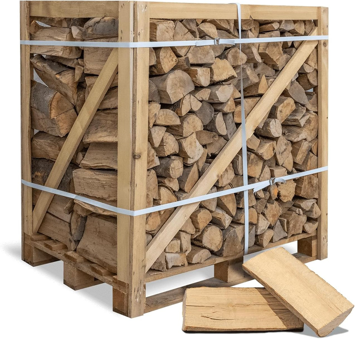 Leña para chimenea, hoguera, barbacoa, estufa, ahumador, madera de haya seca, lista para ser quemada
