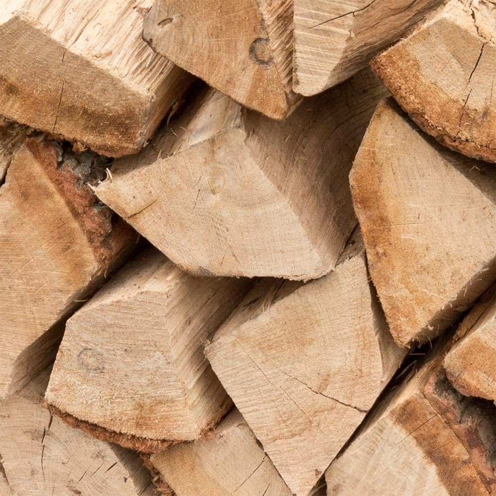 Leña Madera 5-500 kg Para estufa y Chimenea Brasero Parrilla Cesta de Fuego Troncos de Madera de roble 25 cm flameup
