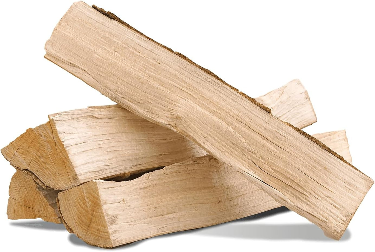 Leña para chimenea, hoguera, barbacoa, estufa, ahumador, madera de haya seca, lista para ser quemada