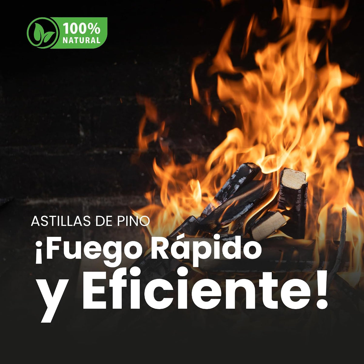 &nbsp;Leña Secada Alto Rendimiento Barbacoa Chimenea Profesional Fuego Fácil Ecológico Sin Químicos
