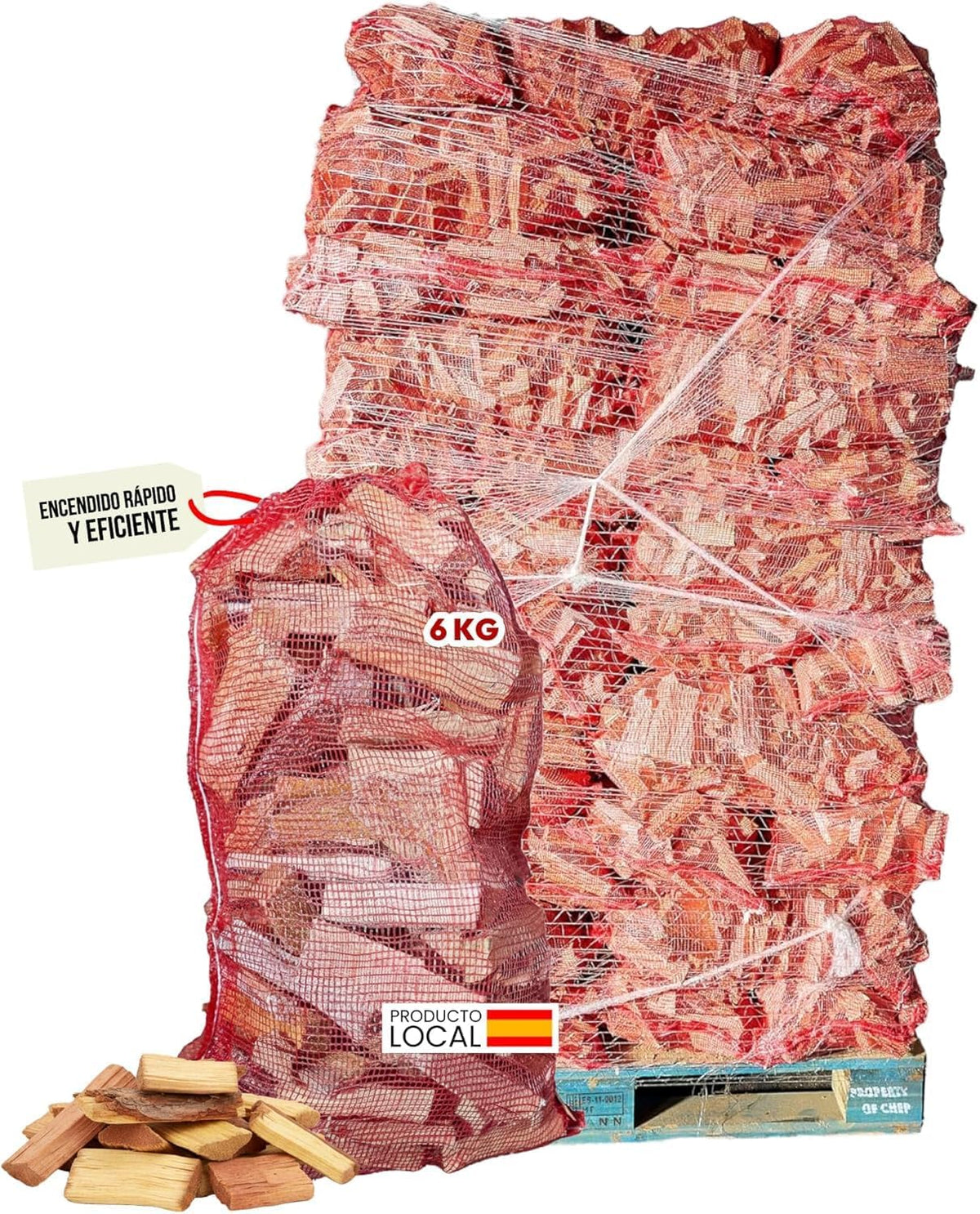 &nbsp;Leña Secada Alto Rendimiento Barbacoa Chimenea Profesional Fuego Fácil Ecológico Sin Químicos