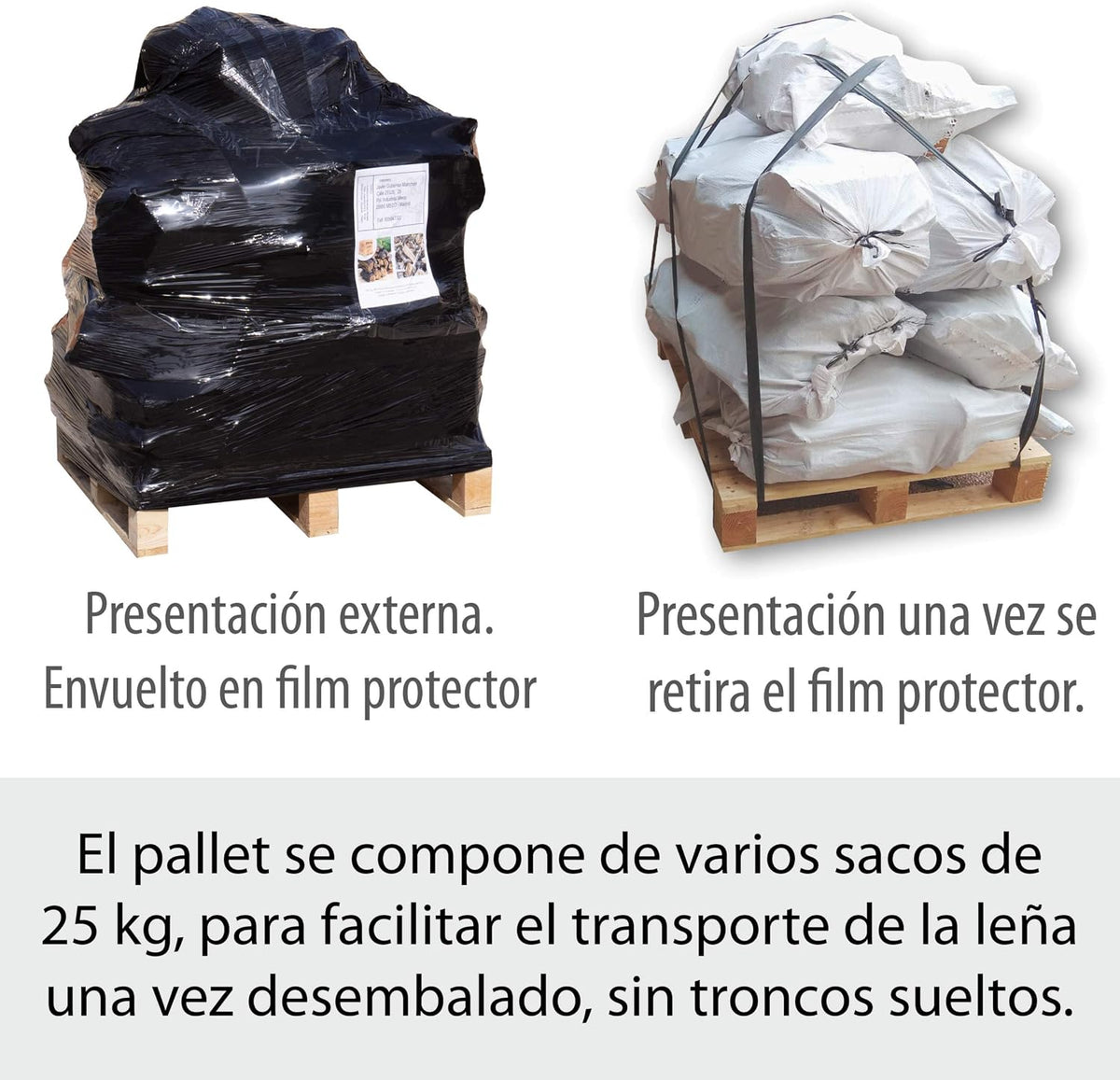 Leña para Chimenea Alto Poder calorífico.