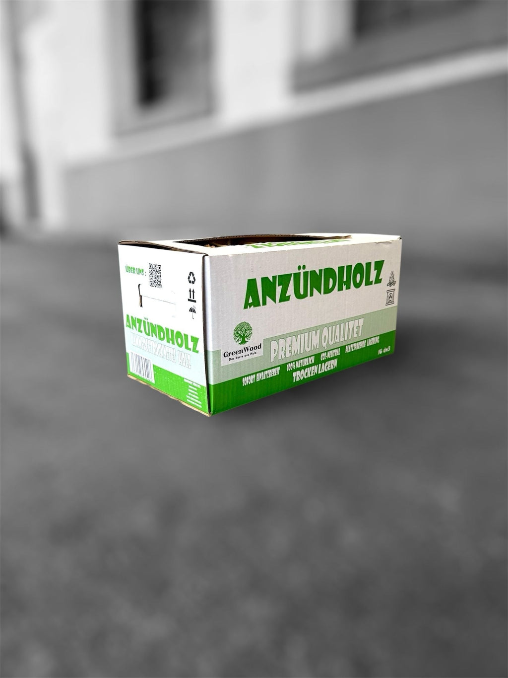 Leña de encendido de pino y abeto – Caja 16 dm³ (≈ 4 kg)