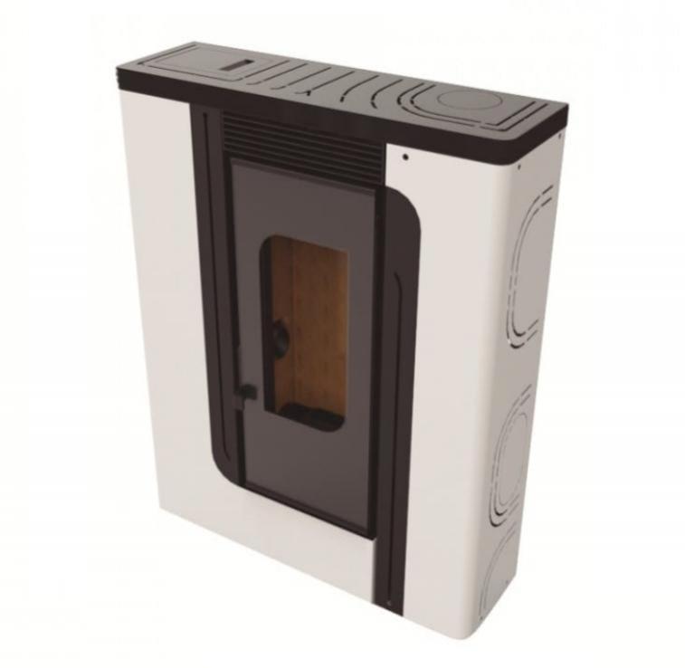 Estufa de pellets FM BP-400 K pasillera – Aire frontal 12 kW