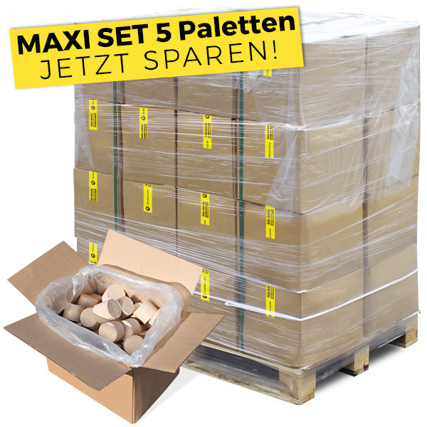 Briquetas – Maxi lote 5 palets