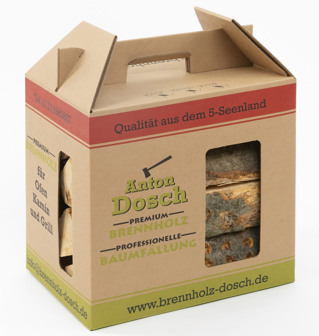 Leña de haya en caja