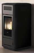 Hidroestufa de pellets Edilkamin Milla H 15 kW Up – Acero/Cerámica
