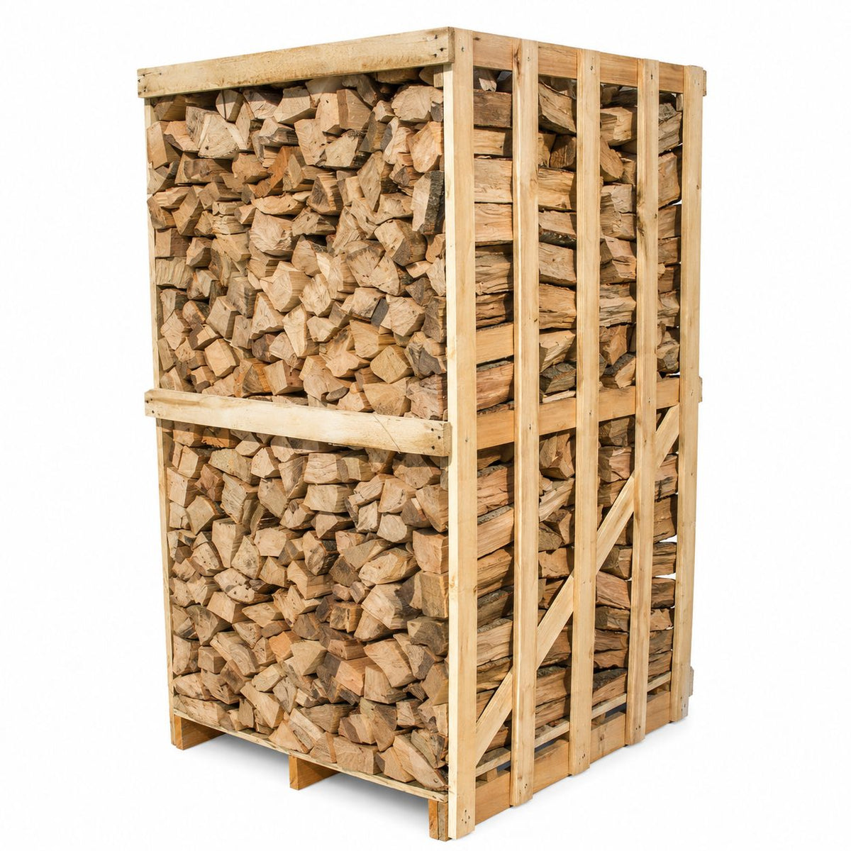 Leña de madera dura de primera calidad – 33 cm – palé de 2,9 metros cúbicos/metros cúbicos