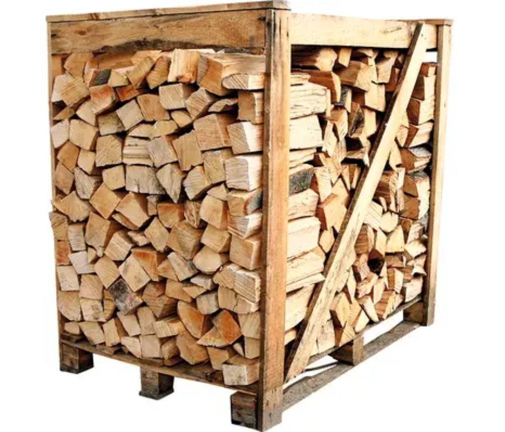Caja de leña carpe blanqueado ultra seco