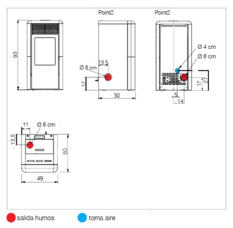 Hidroestufa de pellets Edilkamin Idropoint 11,1 kW